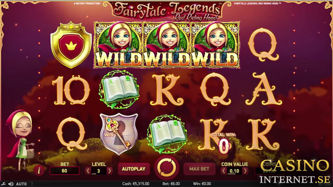 Fairytale legends red riding hood slot