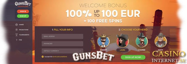 gunsbet casino bonus