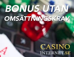 omsättningsfri bonus casino